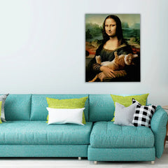 Mona Lisa with Cat