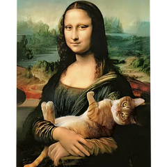 Mona Lisa with Cat