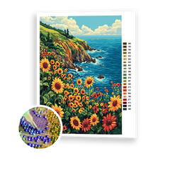 Sunset Cliffs and Sunflowers