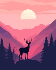 A Deer in the Mountains