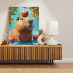 Capybara and the Apple