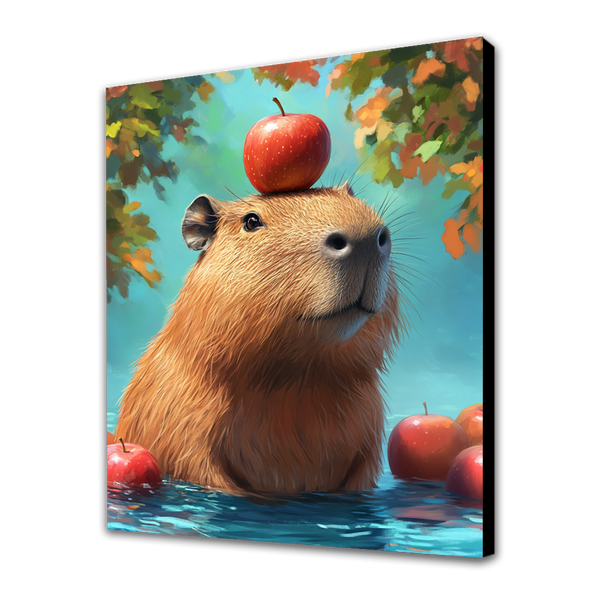 Capybara and the Apple