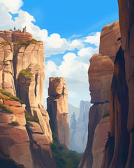 Meteora cliffs