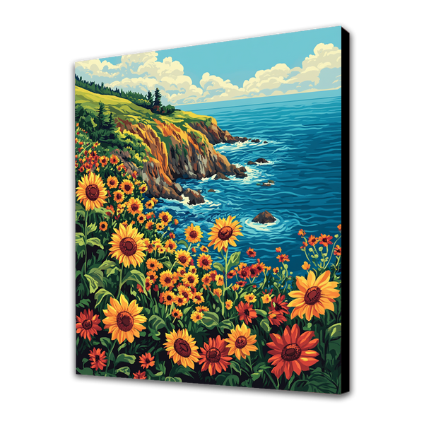 Sunset Cliffs and Sunflowers