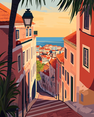 Sunset Stroll in Alfama