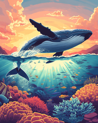 Sunset Whale