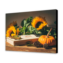 Book and Sunflowers