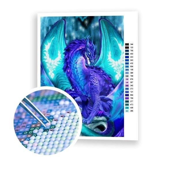 Purple Dragon Diamond Painting - Diamond Painting Kit